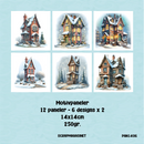 Paneler 1406 - Pakke med 12 paneler i 14x14cm