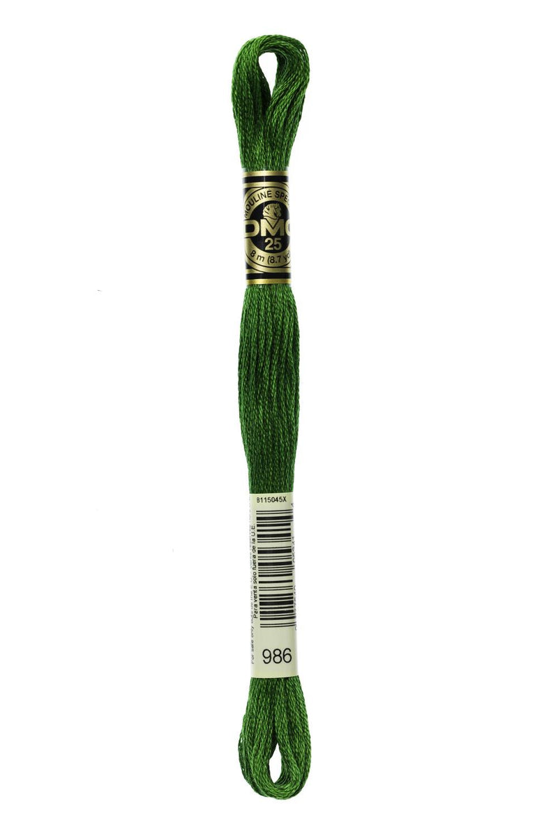 DMC 986 Very dark forest green