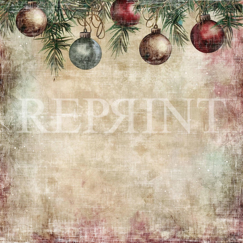 Reprint - X -mas Balls 12x12"