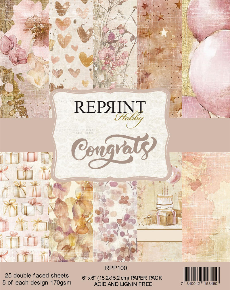 Paperpack Reprint - Congrats Collection - 6x6