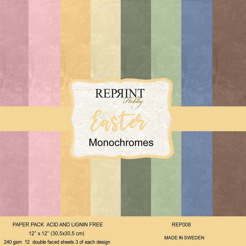 Reprint - Hello Easter Monochromes - 12x12