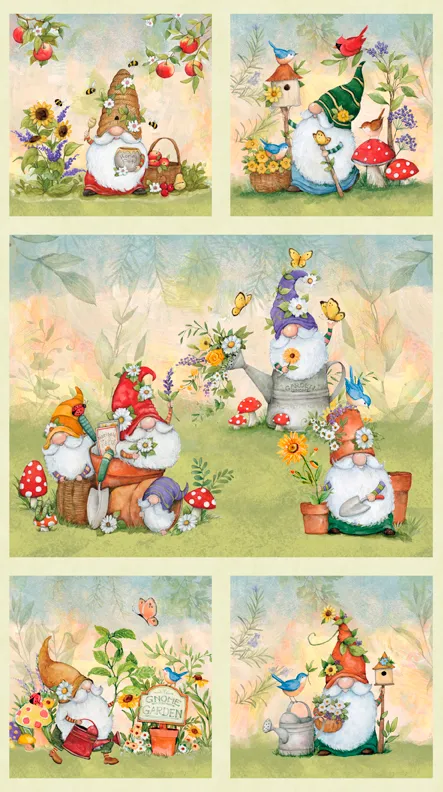 Gnome & garden Panel