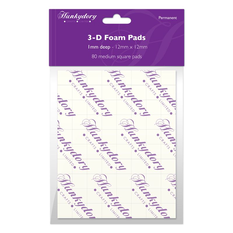 Foam Pads - 1mm Deep - Size 12mm x 12mm