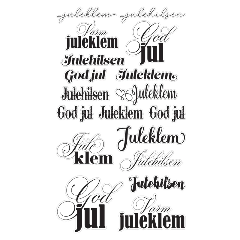 Stickers Juleklem Sort 6273