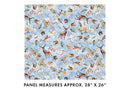 Woodland wonderland Woodland Animals Light Blue 0,5m