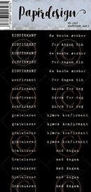 Stickers PD 1327 Konfirmant, sort 1