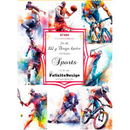 Sports 7x10 cm 24 stk 200g Design karton