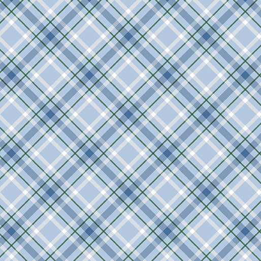 Woodland wonderland Plaid blue Pr dm