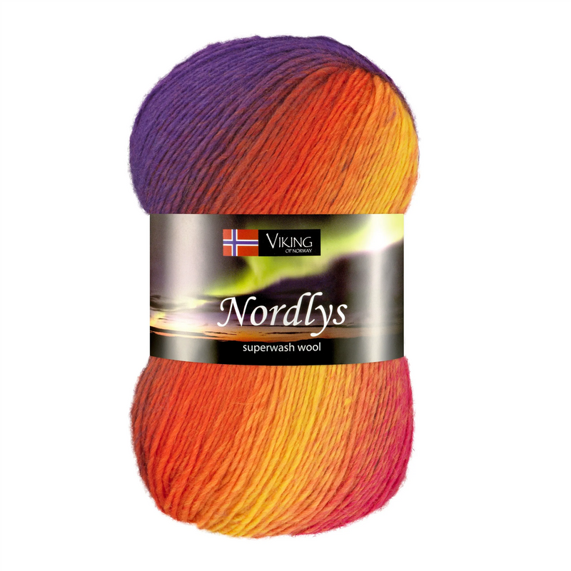 Viking Nordlys 941 Gul/ orange/rosa/lilla