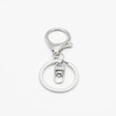 Nøkkelring 65x30mm Sølv 8047