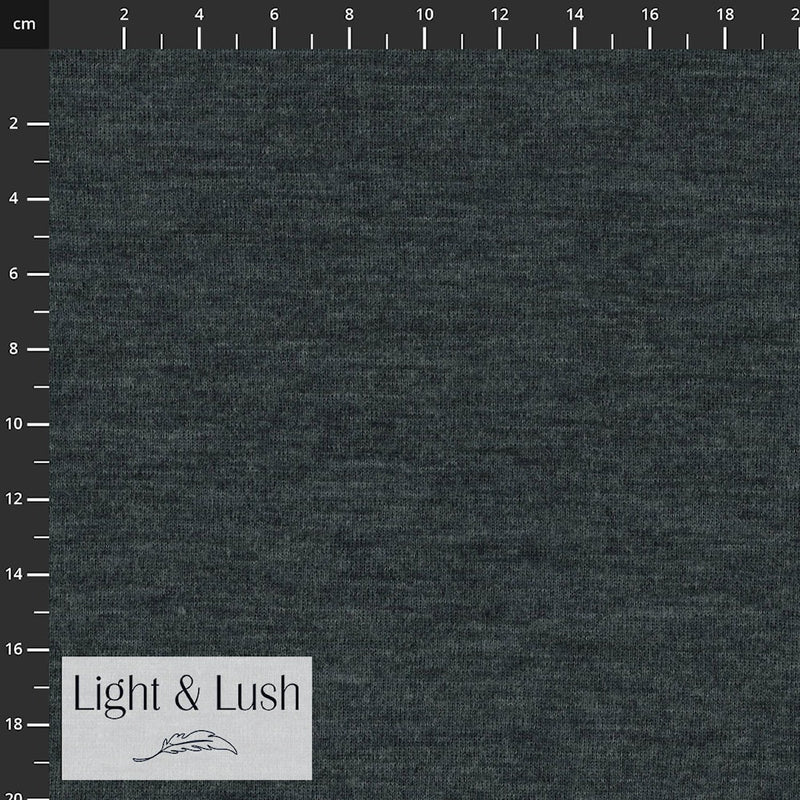 Light & Lush Merino Knit Mørk grå 1m