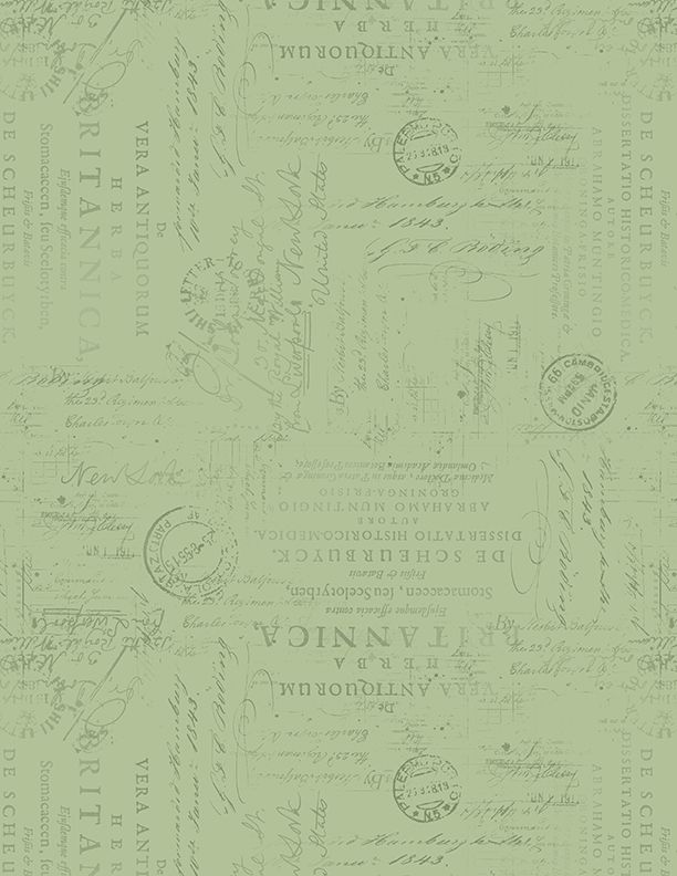 Garden grace Script Texture Sage 0,5m