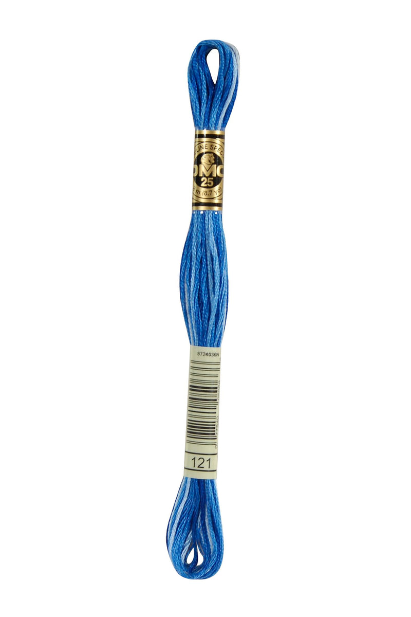 121 DMC variegated Delft blue