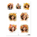 Motivark Blomsterpiker 4544