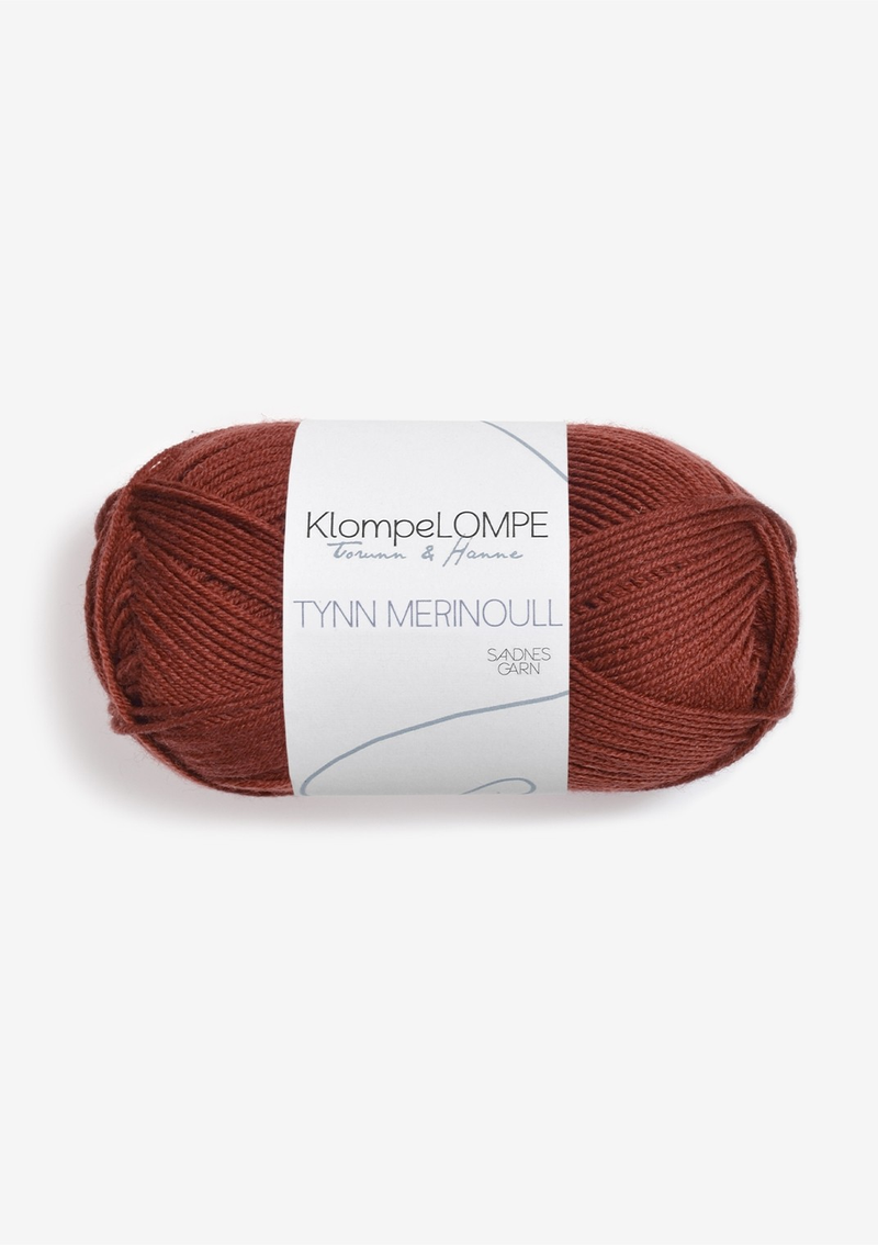 Klompelompe Tynn merino 3355 Rust*