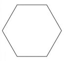 1-1/2in Hexagon Template