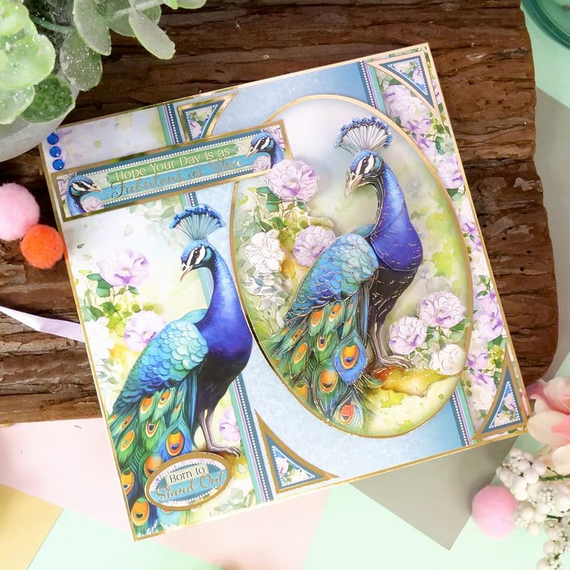 Beautiful Birds Deco-Large Set - Proud Peacock
