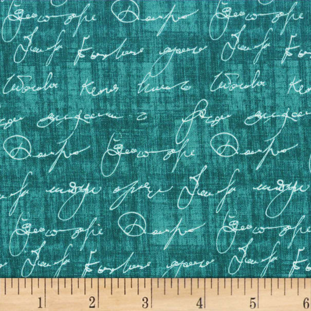 Poetry in motion Love note Teal Pr dm