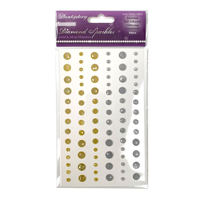 Diamond Sparkles Gemstones - Gold & Silver Shimmer