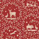 Tilda Merry little christmas Paperscenes burgundy  0,5m