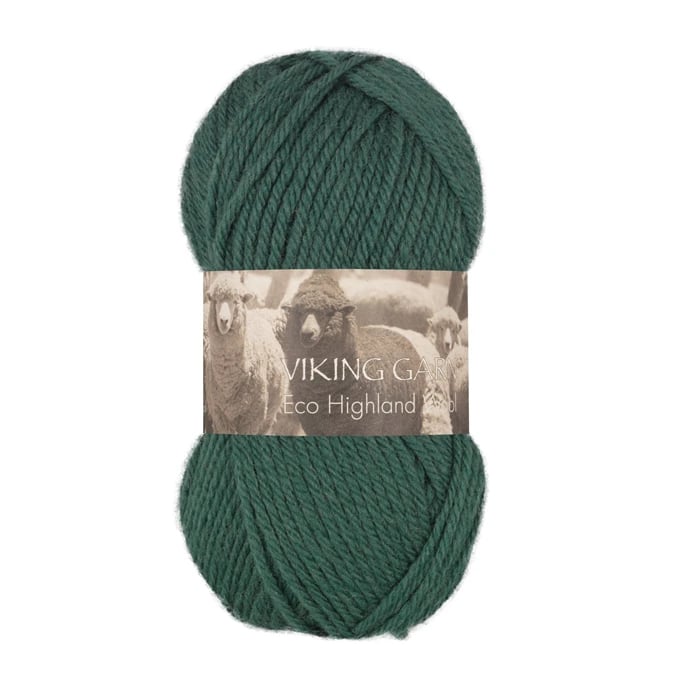 Viking Eco higland wool 233 Mørk grønn