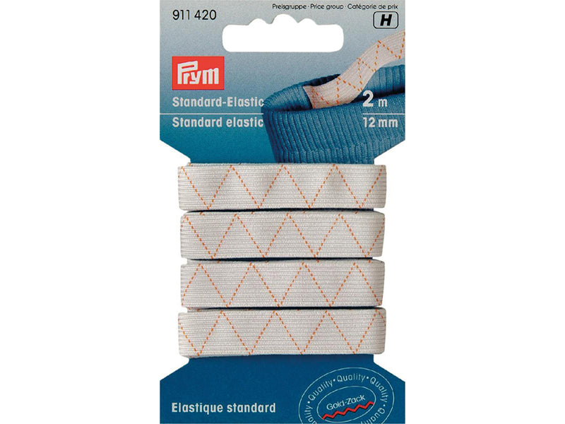 Prym Elastisk strikk 12mmx2m – hvit