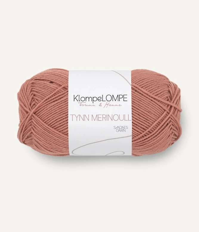 Klompelompe Tynn merino 3544 Brunrosa