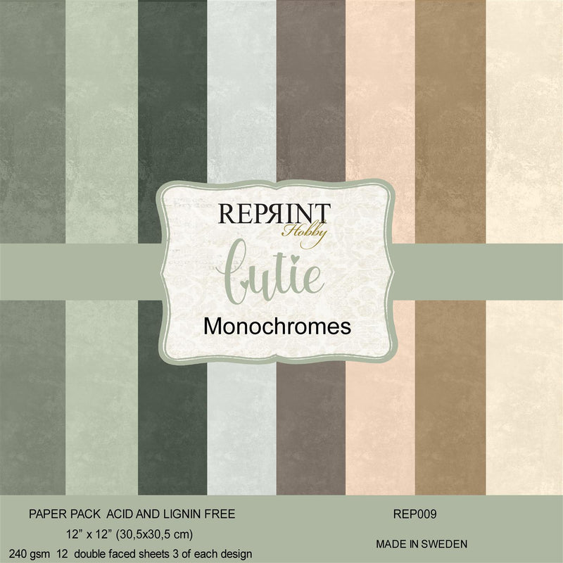 Reprint - Cutie Monochromes - 12x12