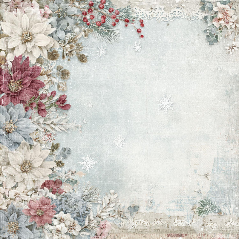 Deck the Halls - 12x12 Winter flowers