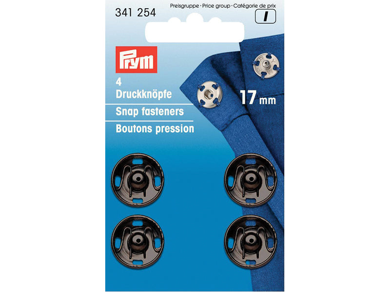 Prym trykknapp 17 mm svart