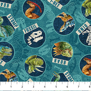 Dino Roar Teal Pr dm