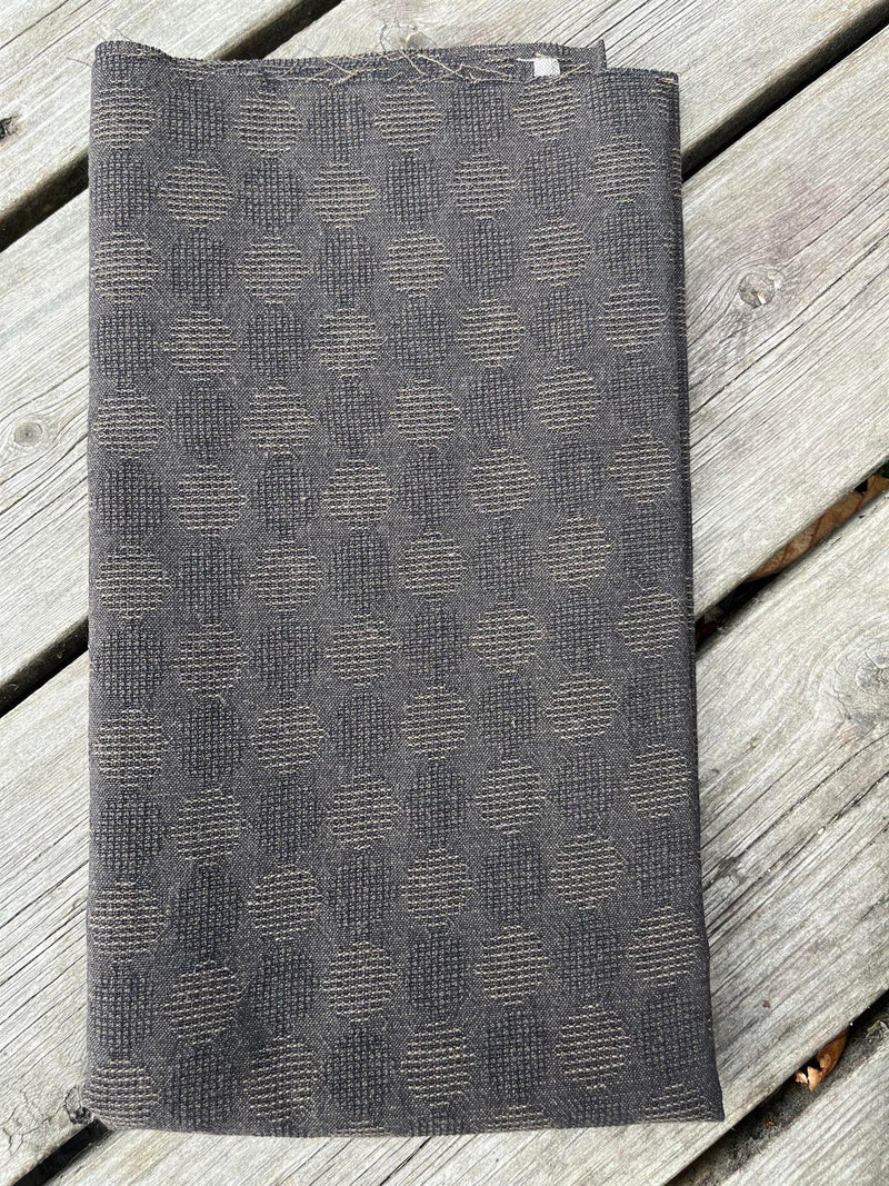 Japansk bomull med struktur Mørk brun 0,5m