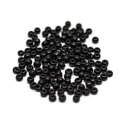 Glassperle 3mm Sort