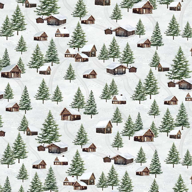 WINTER CABIN SCENIC Multi Pr dm