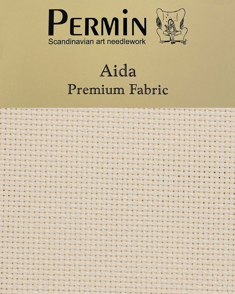 Aida 14ct/5,4tr - White chocolate 43x50cm