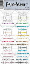 Stickers PD 1325 Fargerik 5, Til konfirmanten