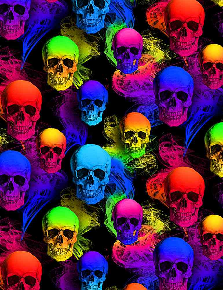 Rainbow skulls 0,5m bit