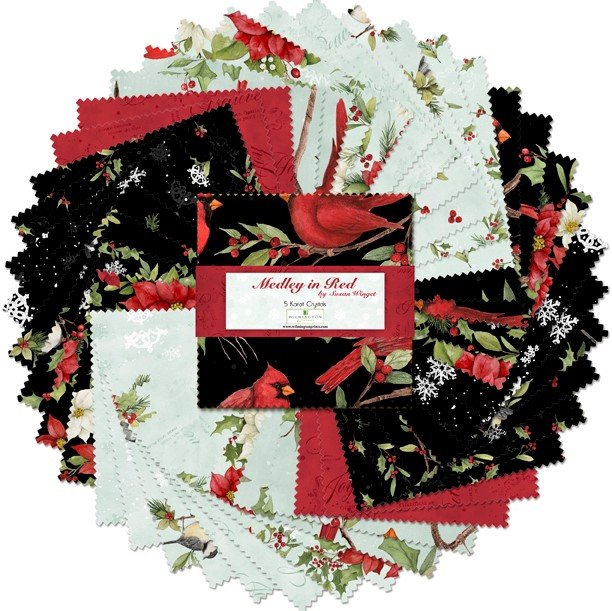 Medley in red 5 karat chrystals