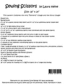 Sewing Scissors Collage Pattern by Laura Heine