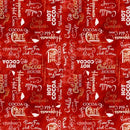 Time for hot cocoa skrift rød Pr dm