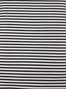Svarte og kvite striper 0,5m