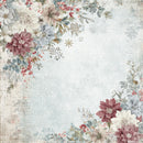 Deck the Halls - 12x12 Winter flowers corners