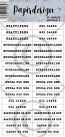 Gratulerer 1, hvit
