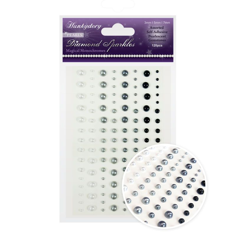 Diamond Sparkles Gemstones - Precious Pearls - Magical Monochromes