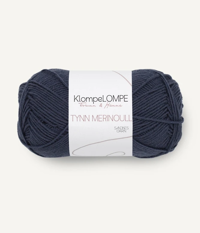 Klompelompe Tynn merino 6081 Marine