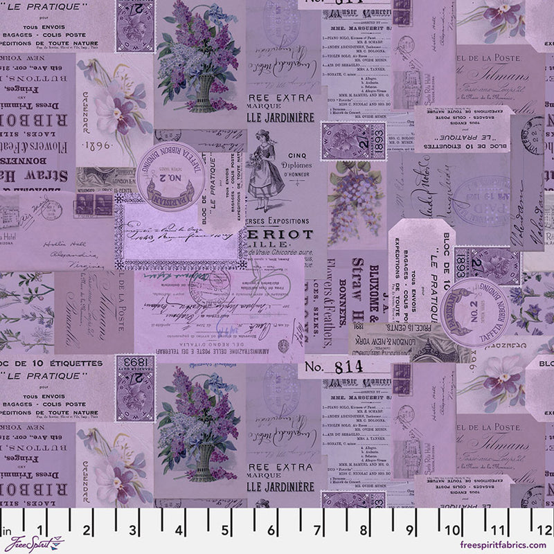 Tim Holtz Eclectic Elements Palette Purple Ephemera 0,5m