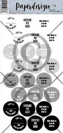 Stickers Runde 3 sort/grå