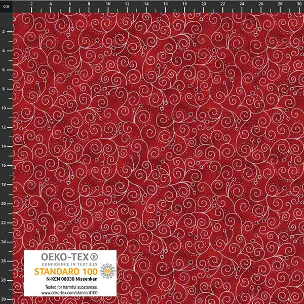 Star sprinkle Rød m sølv Swirler 0,5m