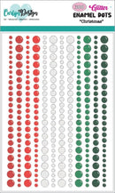 Glitter Enamel Dots Christmas (300pcs)