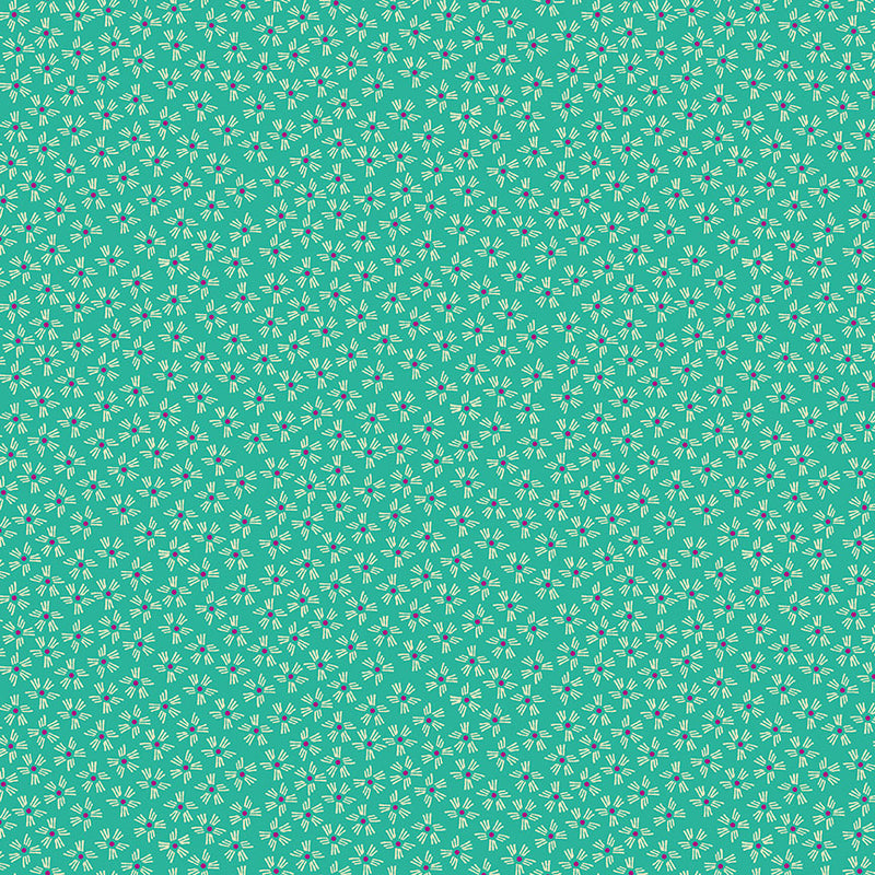 Henna dash flower turkis